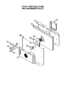 Convection Oven Diagram and Parts List for PRG364GL  Thermador Range