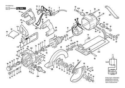 Bosch Mag77-77 (F012sd7715) Diagram and Parts List for MAG77-77 F012SD7715 Bosch Circular Saw