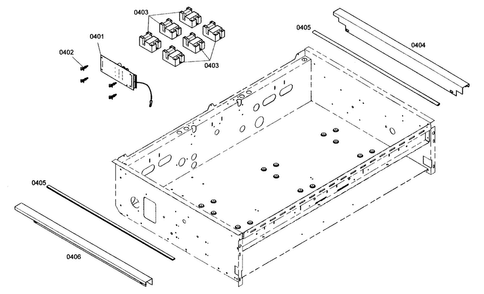 Pcb Assy Diagram and Parts List for PCG366E01  Thermador Cooktop