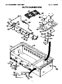 Outer Burner Box Diagram and Parts List for CGBD48RSBX  Thermador Grill