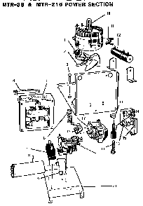 Power Section Diagram and Parts List for MTR-36  Thermador Microwave