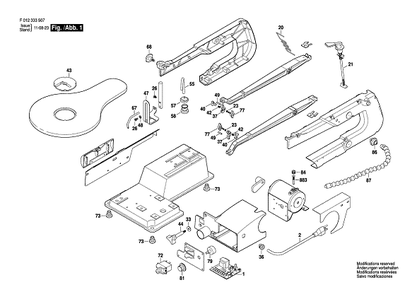 Part Location Diagram of 2610016281 Bosch Tool BLADE HOLDER