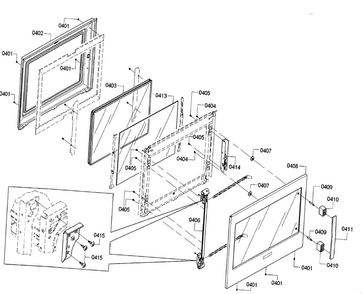 Cavity 1 Diagram and Parts List for HBLP651LUC 01 Bosch Wall Oven