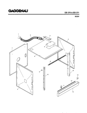 03 - BODY Diagram and Parts List for EB271-630  Bosch Range