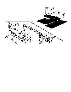 Latch Assy Diagram and Parts List for MSC39  Thermador Range