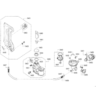 Pump Diagram and Parts List for SPV5ES53UC 28 Bosch Dishwasher