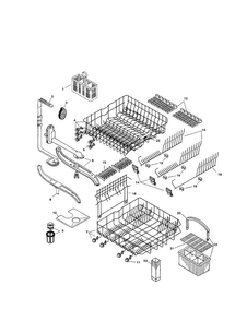 Racks Diagram and Parts List for SHU5317UC 12 Bosch Dishwasher