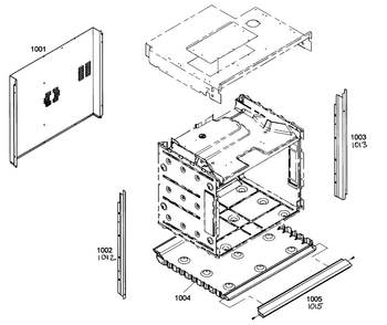 Oven Chassis Diagram and Parts List for HBL5720UC 02 Bosch Microwave