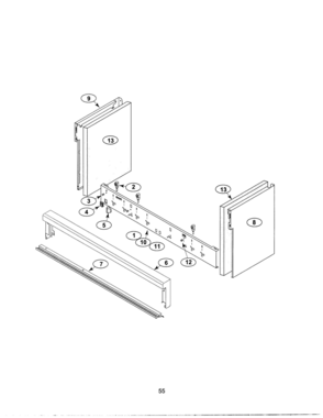 54 - CONTROL PANEL Diagram and Parts List for PRG484GDUS  Bosch Range