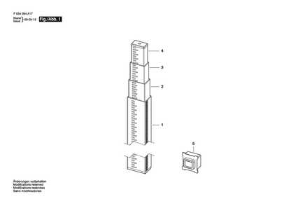 Section 1 Diagram and Parts List for 06-913 F034094A11 Bosch Miscellaneous