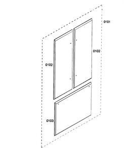 Handles Diagram and Parts List for FREEHNDL10 01 Thermador Refrigerator