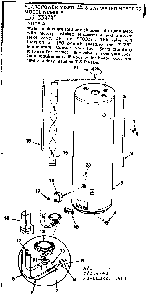 Replacement Parts Diagram and Parts List for 153334740  Kenmore Water Heater