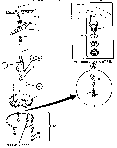 Pump, Top Diagram and Parts List for WCTD5500  Thermador Dishwasher
