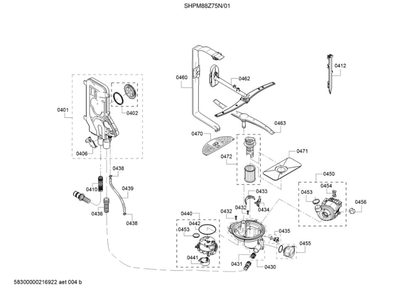 Part Location Diagram of 10010258 Bosch COVER