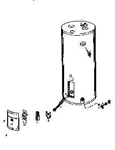 30 Gallon Model Diagram and Parts List for 153313130  Kenmore Water Heater