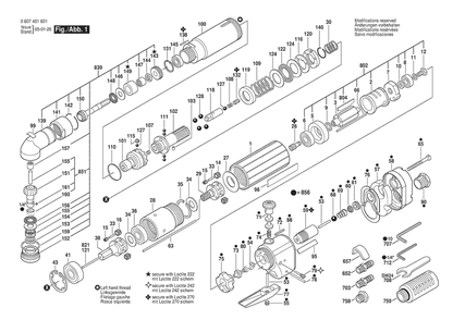 Part Location Diagram of 3607020039 Bosch Angle Screwdriver Head