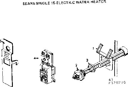 Functional Replacement Parts Diagram and Parts List for 153320210  Kenmore Water Heater