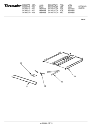 Part Location Diagram of SH-30/0006E Bosch Check with Supplier