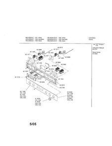 Fascia Panel Diagram and Parts List for HBL452AUC 01 Bosch Wall Oven
