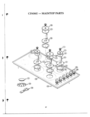 36 - MAINTOP PARTS Diagram and Parts List for CD456UB  Bosch Range