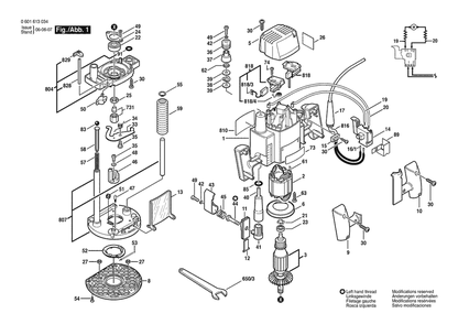 Part Location Diagram of 1610210233 Bosch Tool O-RING
