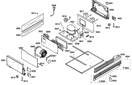 Compressor Diagram and Parts List for T30BR70FS-10  Thermador Refrigerator