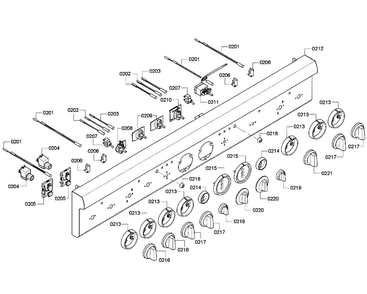 Part Location Diagram of 00683739 Bosch PANEL-FACIA