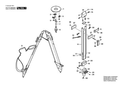 Part Location Diagram of 2610A09575 Bosch Tool COMPOSITE SHOE$ RT20 TRIPOD BL