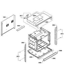 Cabinet Assy Diagram and Parts List for HBL3360UC 07 Bosch Wall Oven