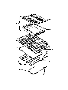 Racks, Elements And Pan Assembly Diagram and Parts List for GSC30CVWC  Thermador Range