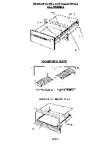Drawer Slides And Rails Diagram and Parts List for WD27QB  Thermador Warming Drawer