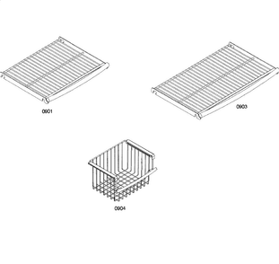 Shelfs 2 Diagram and Parts List for KBUDT4255E 04 Thermador Refrigerator