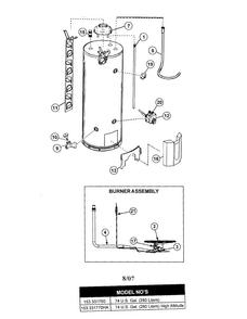 Part Location Diagram of 9003410 Maytag Water heater igniter