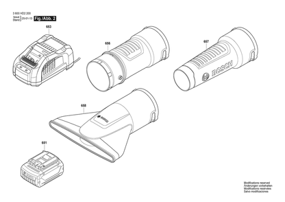 Section 2 Diagram and Parts List for 3600HD22B0  Bosch Miscellaneous