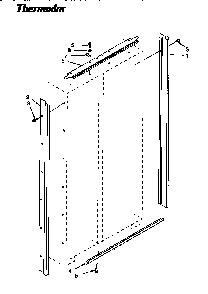Breaker Trim Diagram and Parts List for TSS36DAW-06  Thermador Refrigerator