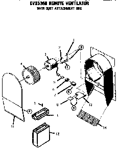 Cv2336r Remote Ventilator Diagram and Parts List for ESC30CVB  Thermador Range