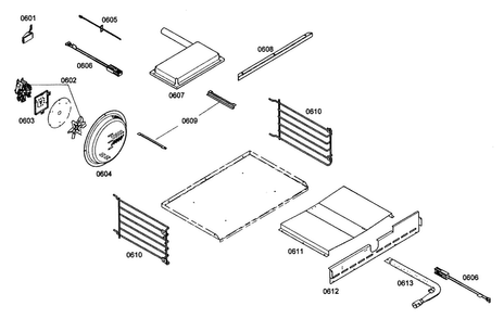 Oven Paerts Diagram and Parts List for PRL304EH02  Thermador Range