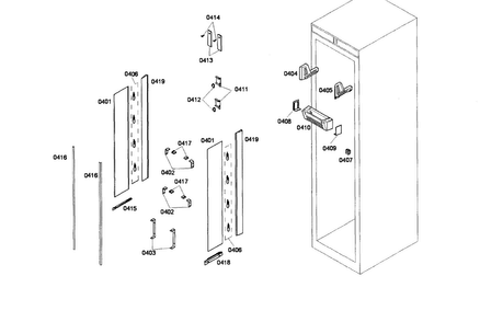 Lighting Diagram and Parts List for T24IR70NSP 34 Thermador Refrigerator