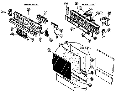 Section 4 Diagram and Parts List for TD121  Thermador Dishwasher