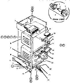 Body Diagram and Parts List for CMT127  Thermador Microwave