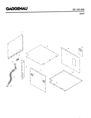 03 - BODY Diagram and Parts List for ED220-630  Bosch Range