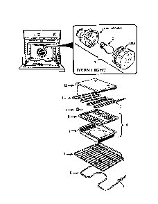 Removable Oven Parts Diagram and Parts List for CT130-03  Thermador Wall Oven