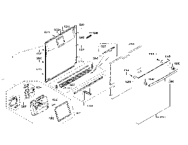 Door/dispenser Diagram and Parts List for SHX863WB5N 01 Bosch Dishwasher