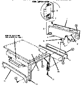 Base & Toeplate Assemblies Diagram and Parts List for ESC30CVB  Thermador Range