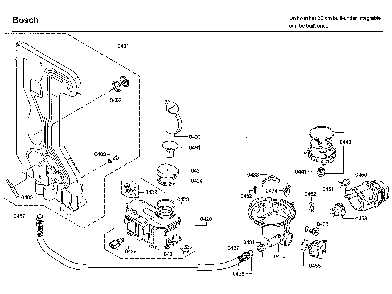 Pump Diagram and Parts List for SHX9PT55UC 93 Bosch Dishwasher