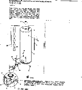 Replacement Parts Diagram and Parts List for 153331341  Kenmore Water Heater