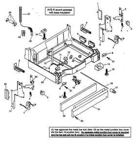 Base Diagram and Parts List for SHX46A07UC 14 Bosch Dishwasher