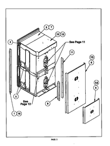 Oven Back Diagram and Parts List for C301U  Thermador Range