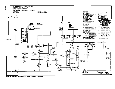 Section 1 Diagram and Parts List for GCR36-4GL  Thermador Range