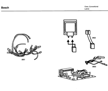 Electrical Parts Diagram and Parts List for HBL5720UC 01 Bosch Microwave